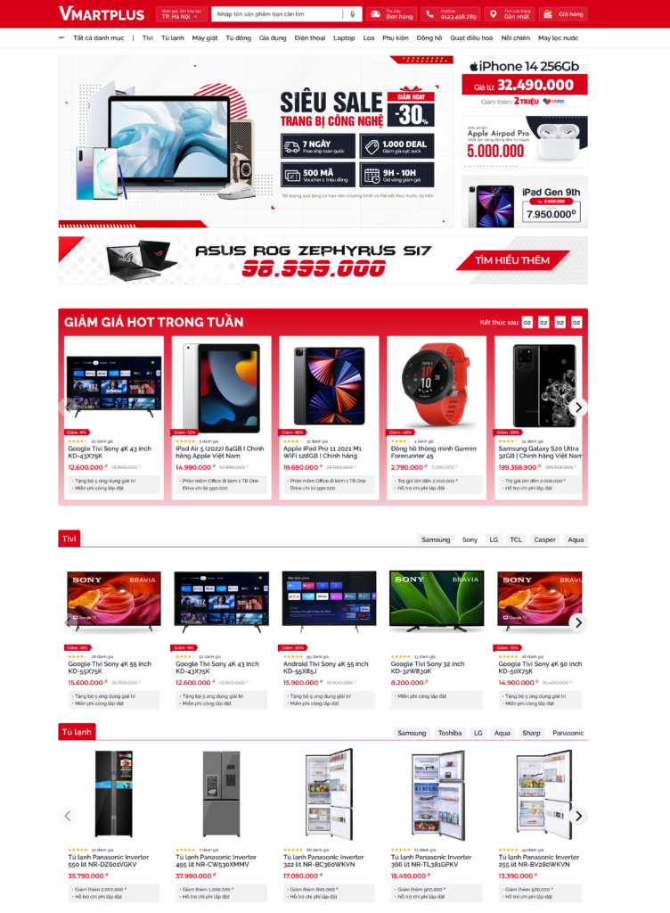 thiet ke web ban hang online